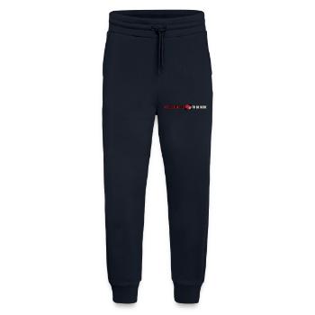 I closed my book - Jogging Pants - made by SPREAD  - DARK NAVY - Front