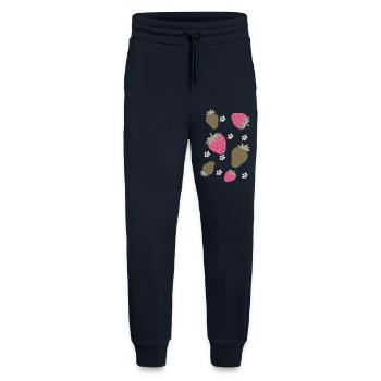 Strawberries Pink Green - Jogging Pants - made by SPREAD  - DARK NAVY - Front