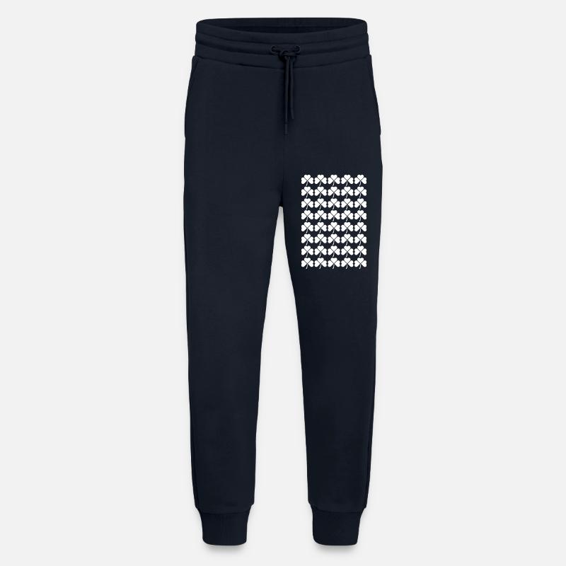 Shamrock Grid Pattern - Jogging Pants - made by SPREAD  - DARK NAVY