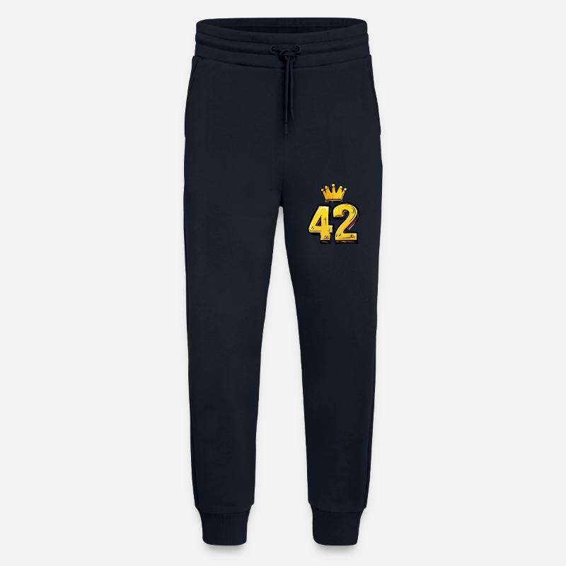 42 Number Krone - Jogging Pants - made by SPREAD - DARK NAVY