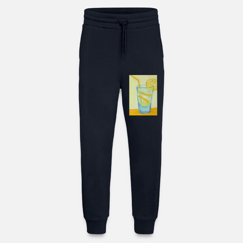 Zitronen Glas Cocktail - Jogginghose - made by SPREAD - DARK NAVY
