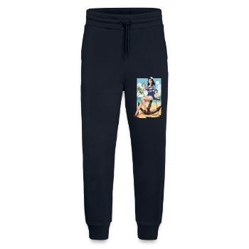 Beach sailor pinup - Jogging Pants - made by SPREAD  - DARK NAVY - Front