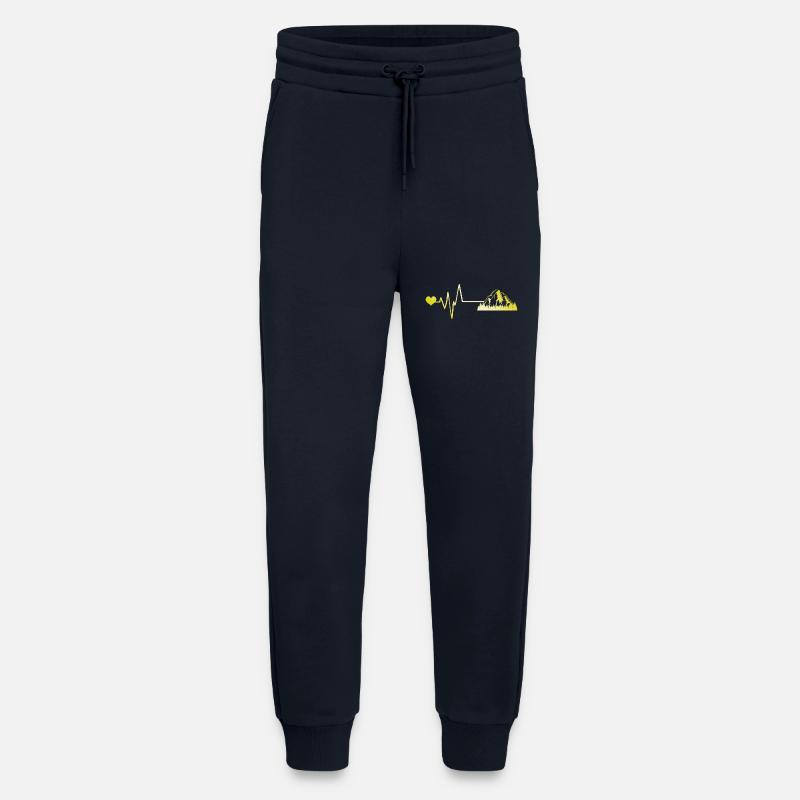 Mountains Pulse Heart - Jogging Pants - made by SPREAD - DARK NAVY