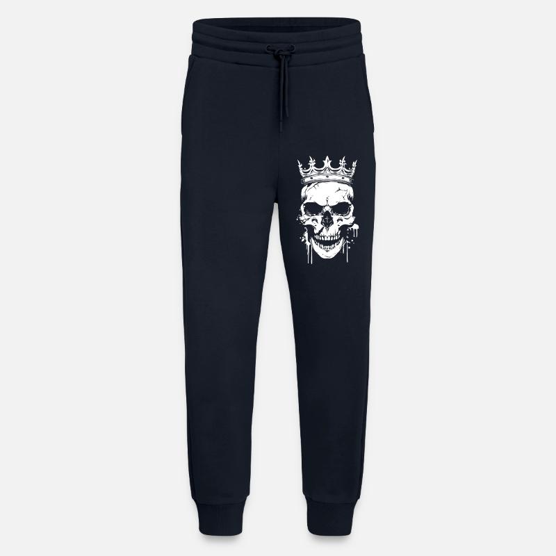 King Skull - Jogging Pants - made by SPREAD - DARK NAVY