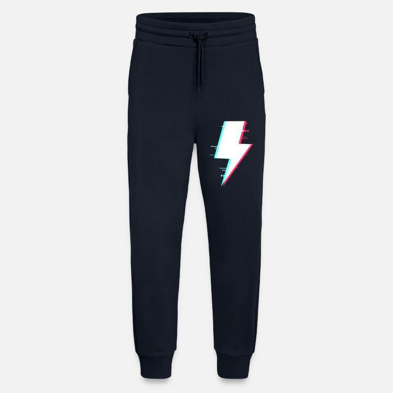 Blitzstil Retro Digitale Beleuchtung - Jogginghose - made by SPREAD - DARK NAVY