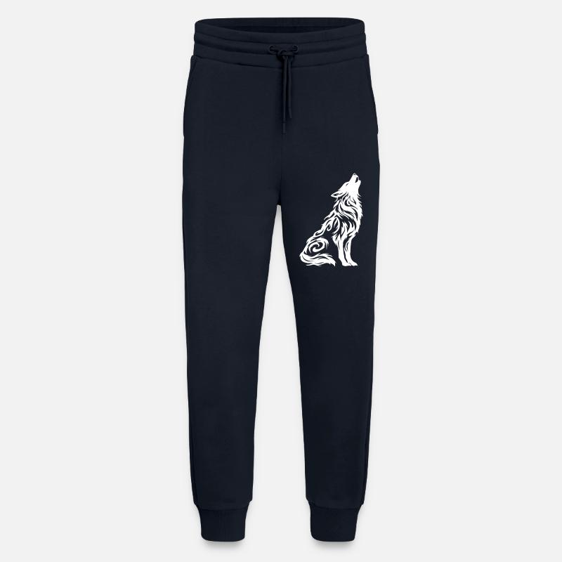 Wolf Tribal Tattoo - Jogginghose - made by SPREAD - DARK NAVY