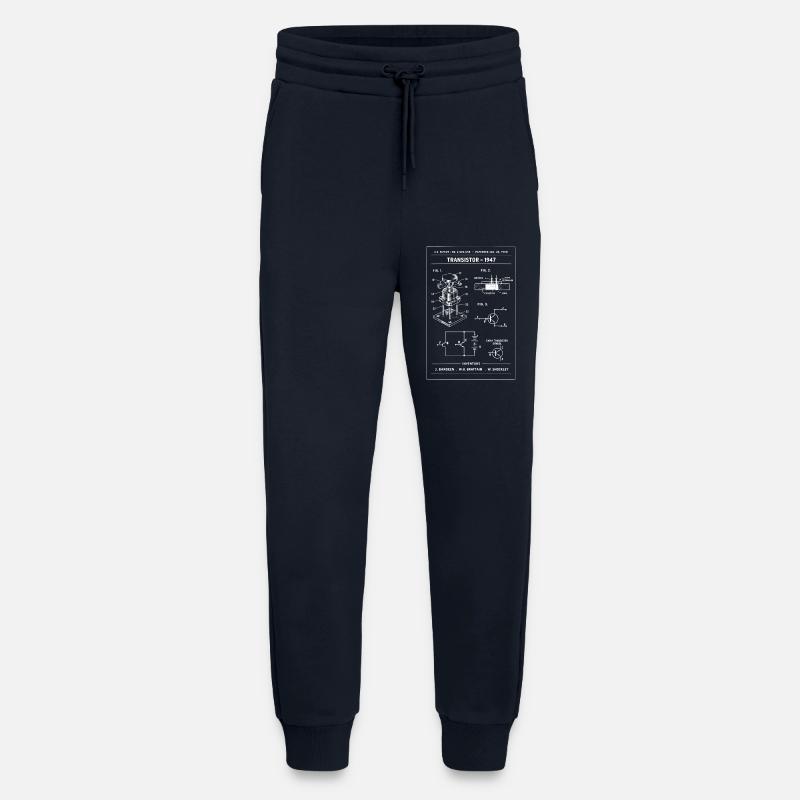 Transistor Patent Blueprint - Jogging Pants - made by SPREAD  - DARK NAVY