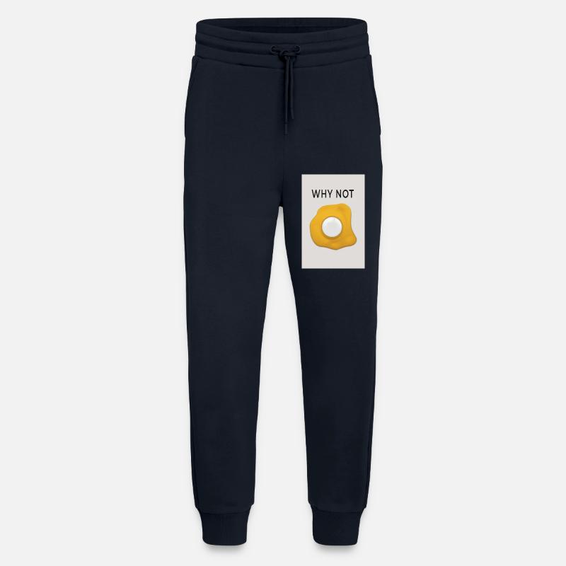 Why Not Motivation Statement Design - Jogging Pants - made by SPREAD - DARK NAVY