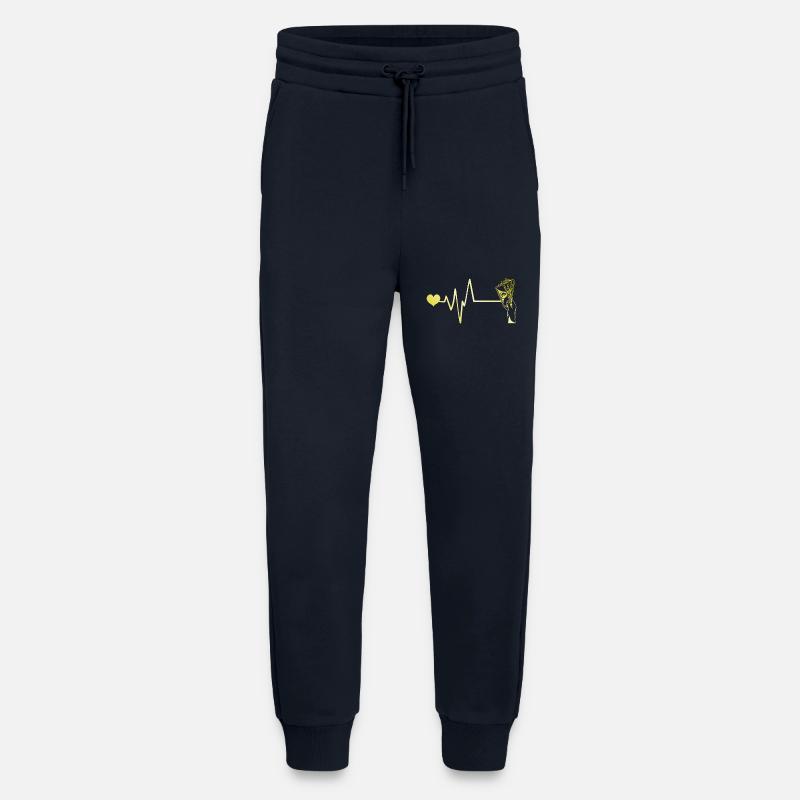 Cœur de pouls d’argent - Pantalon de jogging bio décontracté fabriqué en UE - DARK NAVY