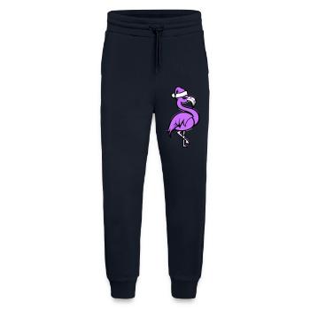 flamingo comic weihnachten - Jogginghose - made by SPREAD - DARK NAVY - Vorne