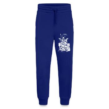 Odin sur le trône blanc - Pantalon de jogging bio décontracté fabriqué en UE - Iconic Blue - Devant
