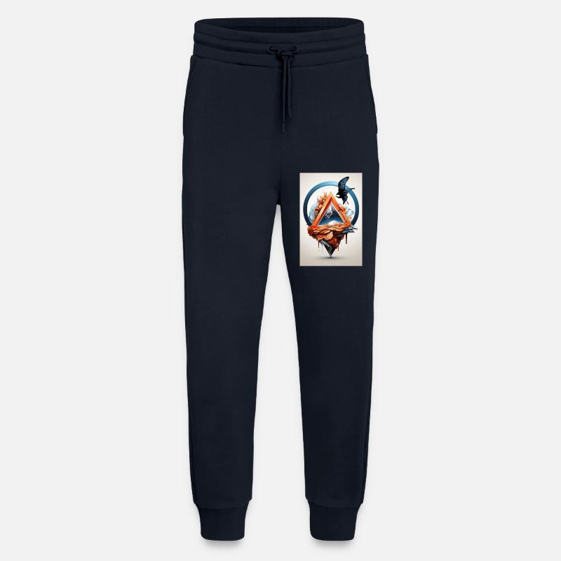 Eagle on melting mountains - Jogging Pants - made by SPREAD - DARK NAVY