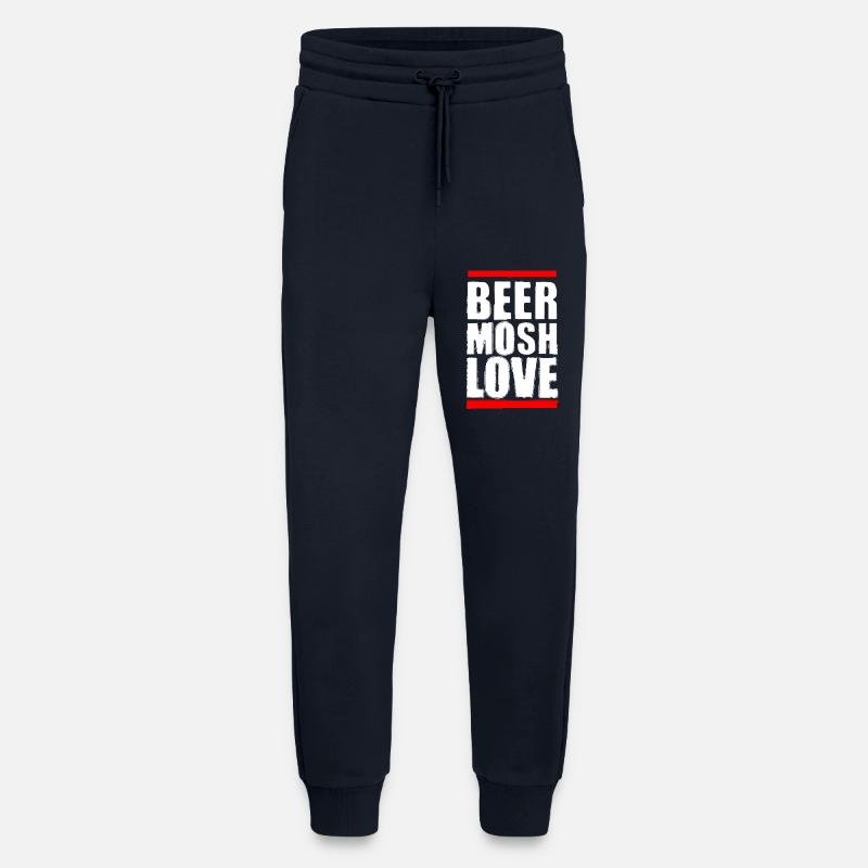 Beer Mosh Love White Letter - Jogging Pants - made by SPREAD - DARK NAVY