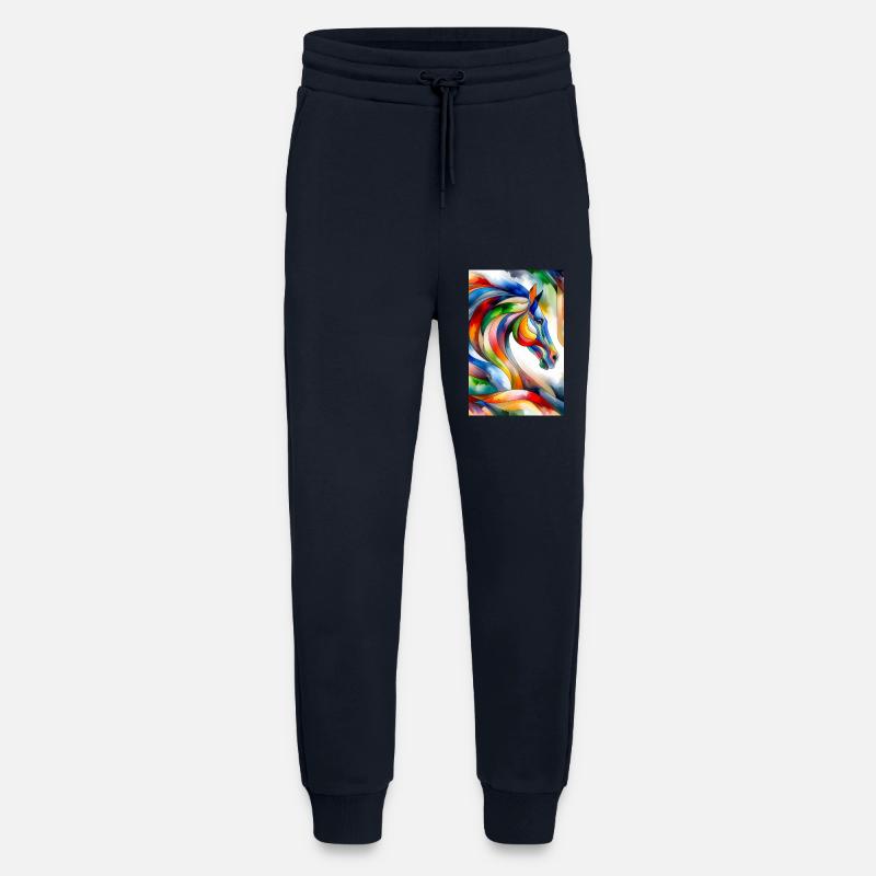 Pferd abstrakt - Jogginghose - made by SPREAD - DARK NAVY