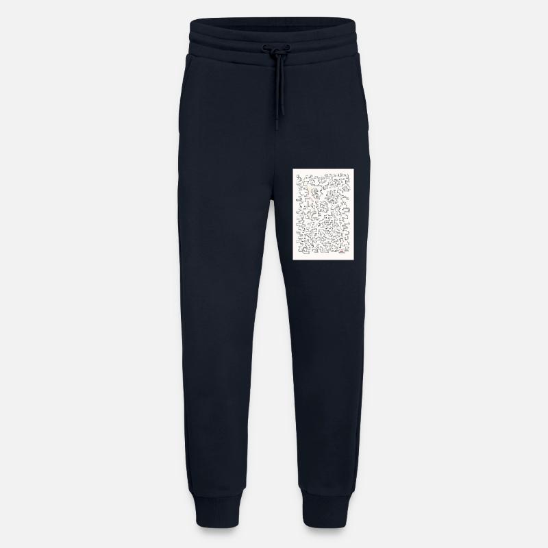 Retro Maze  - Jogginghose - made by SPREAD - DARK NAVY