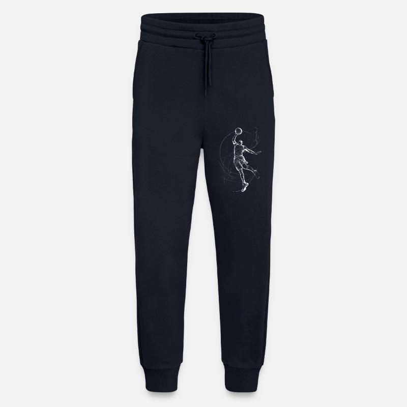 Dynamischer Basketballspieler Illustration - Jogginghose - made by SPREAD - DARK NAVY