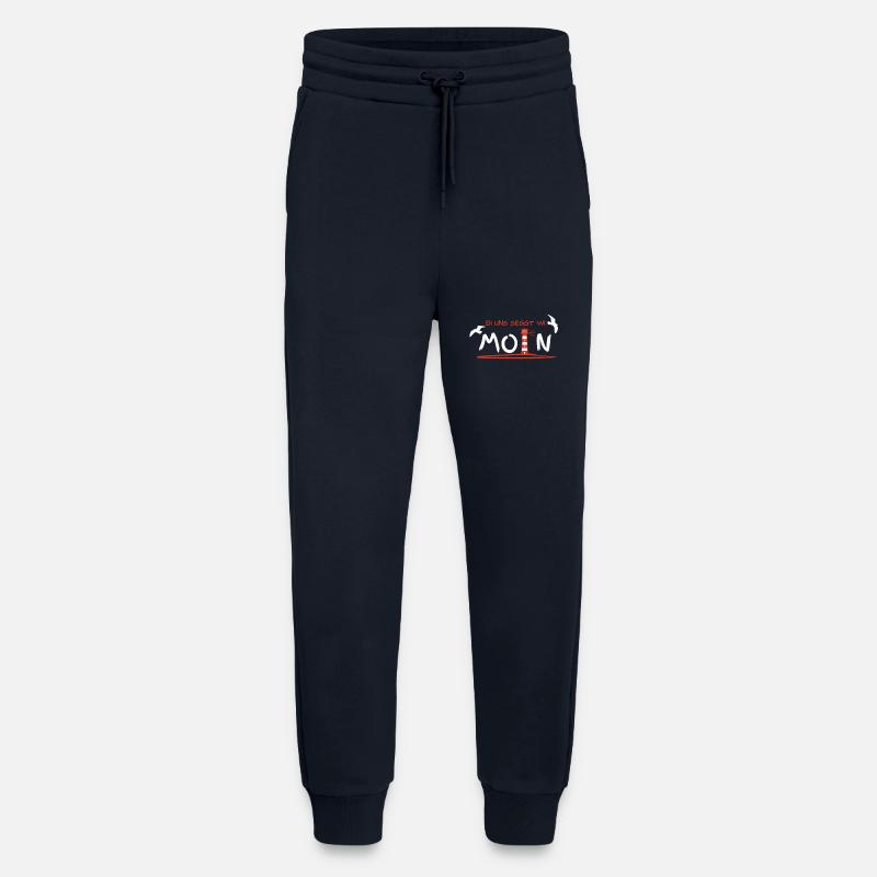 Bei uns sagt man moin  – Leuchtturm - Jogginghose - made by SPREAD - DARK NAVY