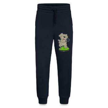 Sport de raquette de tennis pour chien - Pantalon de jogging bio décontracté fabriqué en UE - DARK NAVY - Devant