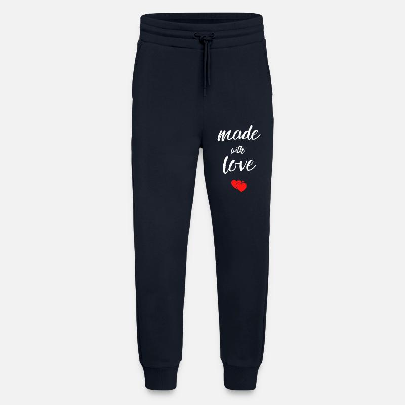 Made with Love Hearts - Jogginghose - made by SPREAD - DARK NAVY