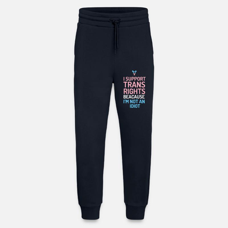 I Support Trans Rights - Jogging Pants - made by SPREAD  - DARK NAVY