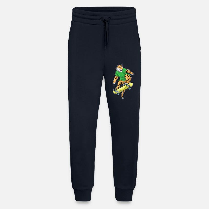 Tiger Skater Skateboard - Jogging Pants - made by SPREAD  - DARK NAVY