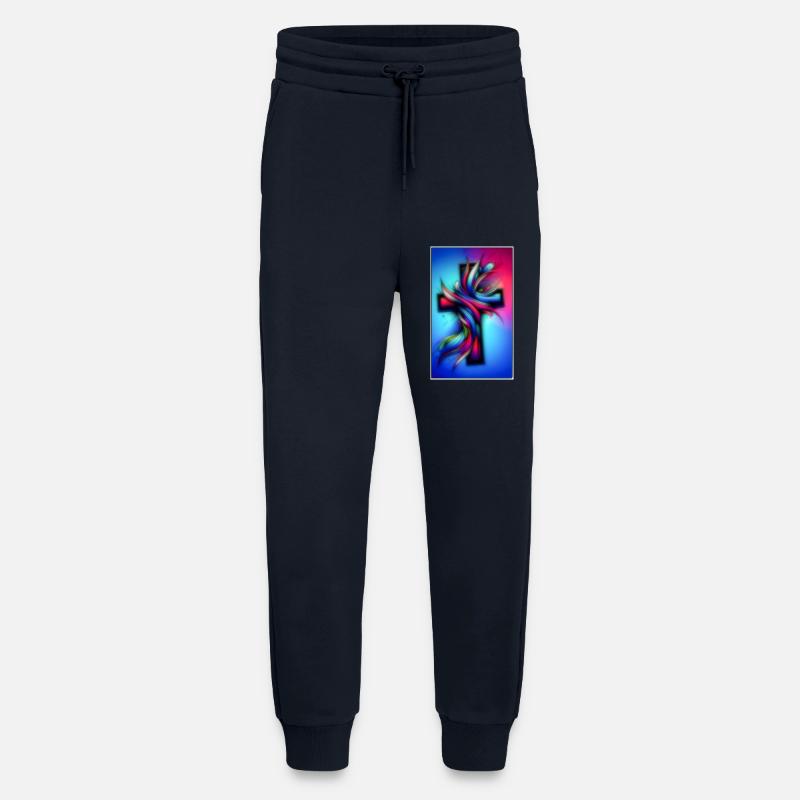 Kreuz bunt - Jogginghose - made by SPREAD - DARK NAVY