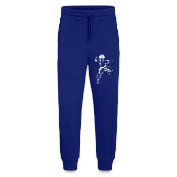 Croquis de karaté garçon - Pantalon de jogging bio décontracté fabriqué en UE - Iconic Blue - Devant