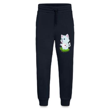 Katze Dart Dartpfeil - Jogginghose - made by SPREAD - DARK NAVY - Vorne