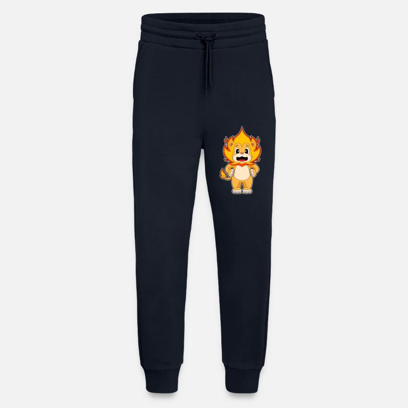 Löwe Flamme - Jogginghose - made by SPREAD - DARK NAVY