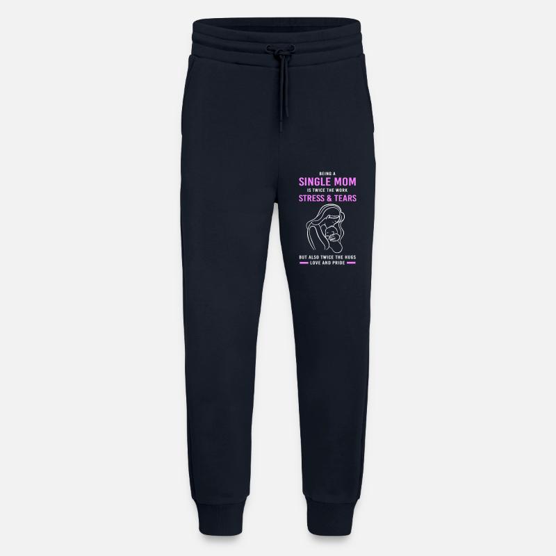 Single Mama Mutter Alleinstehend Alleinerziehend - Jogginghose - made by SPREAD - DARK NAVY