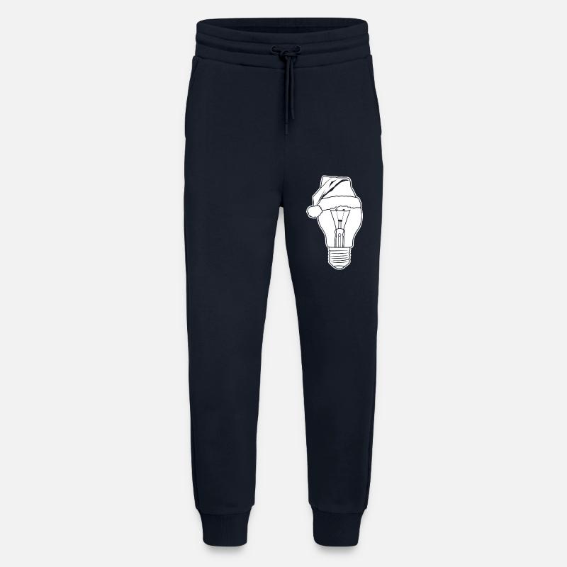 Lampe mit Weihnachtshut - Jogginghose - made by SPREAD - DARK NAVY