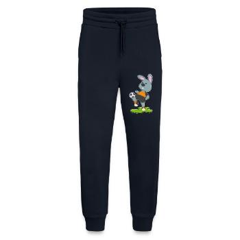 Joueur de football Bunny Sports de football - Pantalon de jogging bio décontracté fabriqué en UE - DARK NAVY - Devant