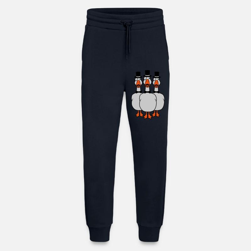 3 Monokel Brille Gänse - Jogginghose - made by SPREAD - DARK NAVY