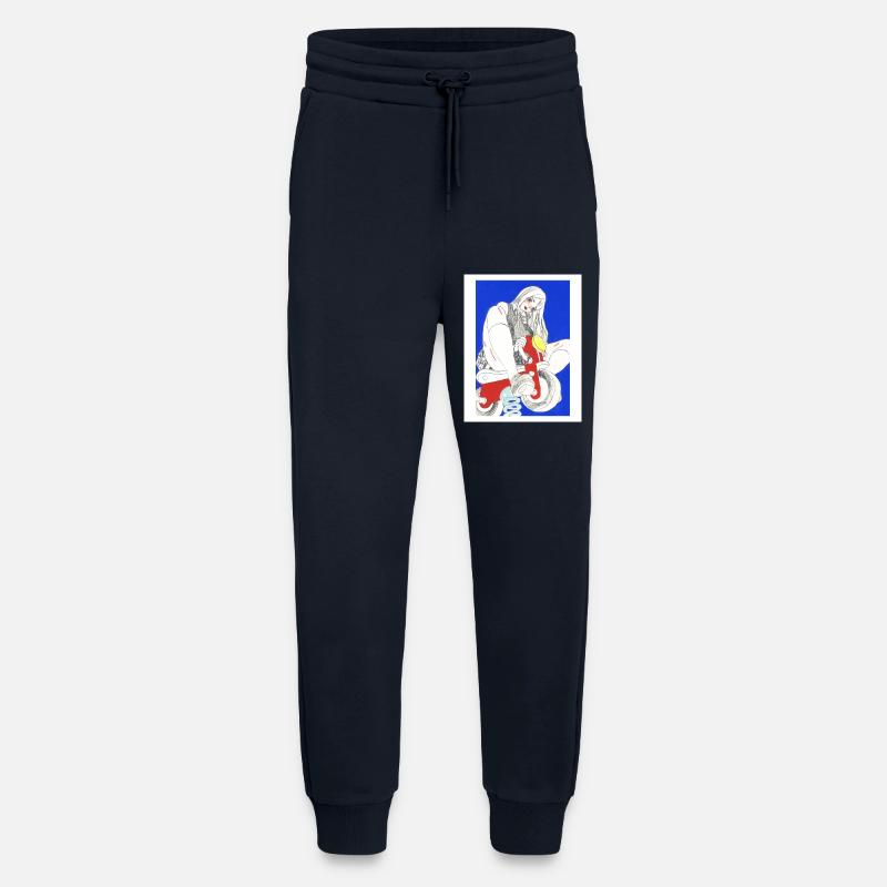 Buntes Manga-Mädchen - Jogginghose - made by SPREAD - DARK NAVY