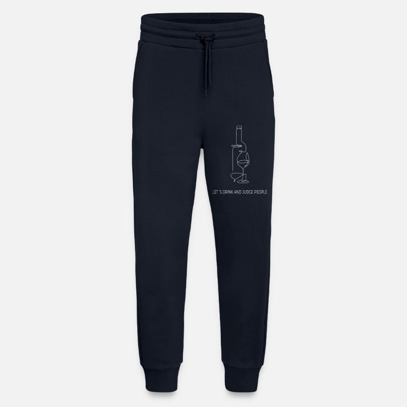 Drinks & Judging – One Line Art - Jogginghose - made by SPREAD - DARK NAVY