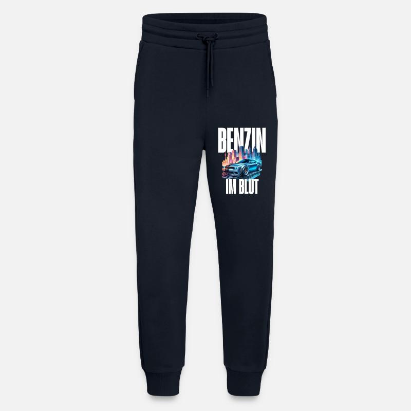 Benzin im Blut Neon - Jogginghose - made by SPREAD - DARK NAVY