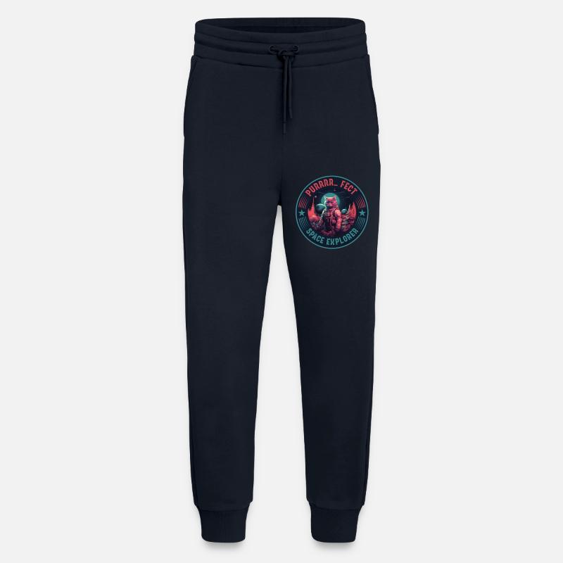 Astronaut Bengalkatze Retro Weltraumforscher - Jogginghose - made by SPREAD - DARK NAVY