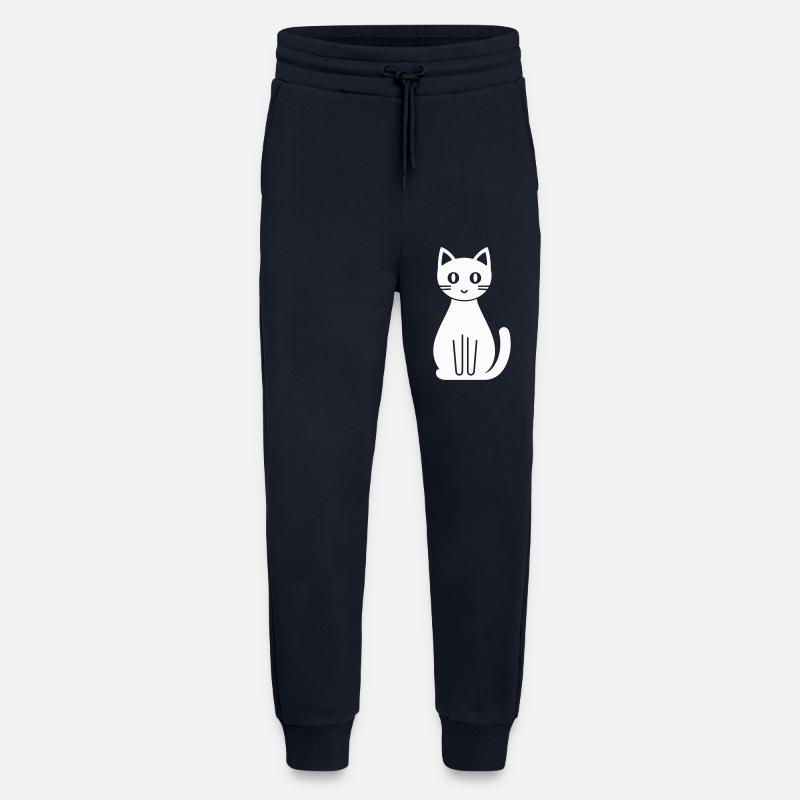 Katze Comic - Jogginghose - made by SPREAD - DARK NAVY