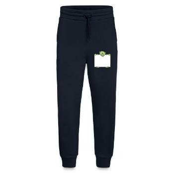 shield monster hold text box write blank fl - Jogging Pants - made by SPREAD  - DARK NAVY - Front