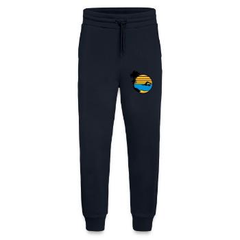 palms island vacation vacation sun beach swimming - Jogging Pants - made by SPREAD  - DARK NAVY - Front