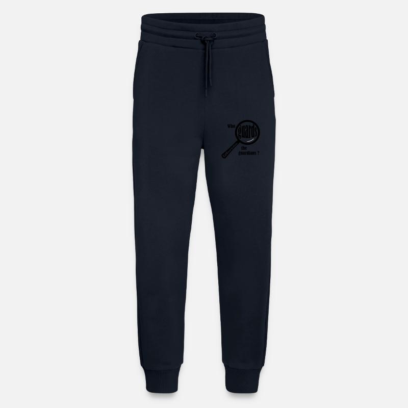 ed snowden - Pantalon de jogging bio décontracté fabriqué en UE - DARK NAVY