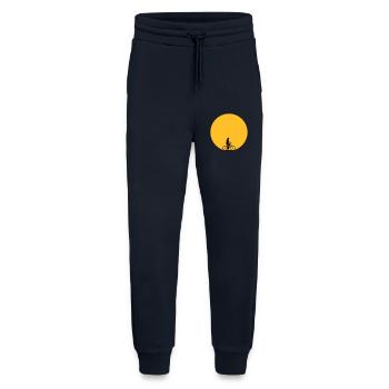 fahrrad sonne sommer rund kreis logo sihouette fah - Jogginghose - made by SPREAD - DARK NAVY - Vorne