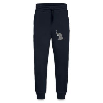 elefant gluecklich niedlich suess klein kind baby - Jogginghose - made by SPREAD - DARK NAVY - Vorne