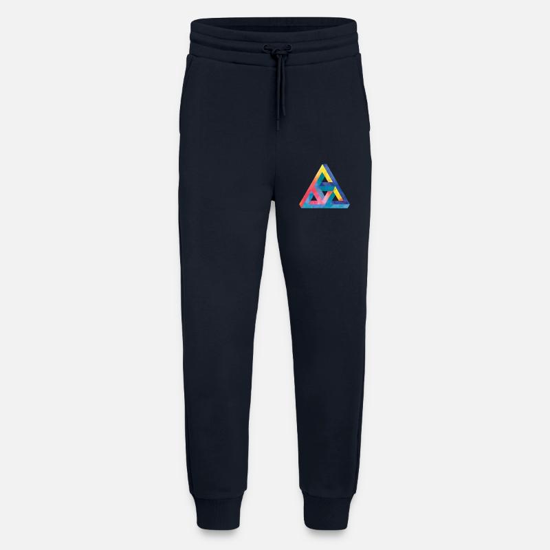 Optical illusion triangle Escher - Jogging Pants - made by SPREAD  - DARK NAVY