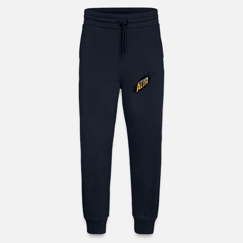 Farbklecks peut contenir de l’alcool - Pantalon de jogging bio décontracté fabriqué en UE - DARK NAVY