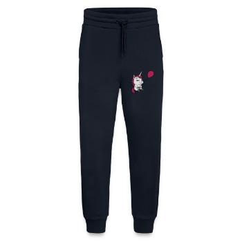Happy Balloon Unicorn Comic - Pantalon de jogging bio décontracté fabriqué en UE - DARK NAVY - Devant