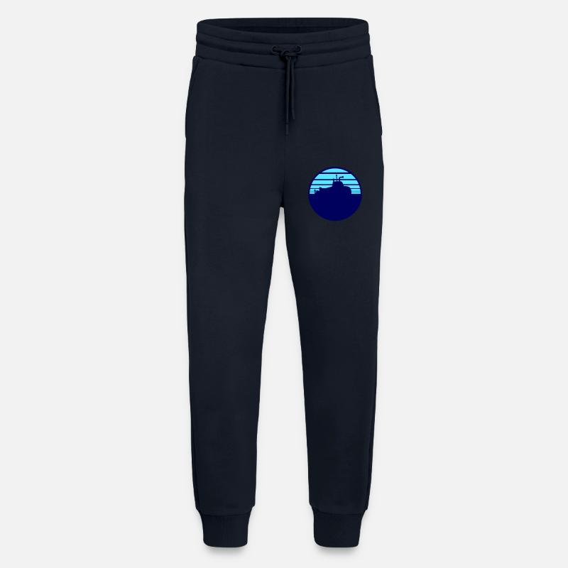 Surfaced Submarine Water Surface Dive - Jogging Pants - made by SPREAD  - DARK NAVY