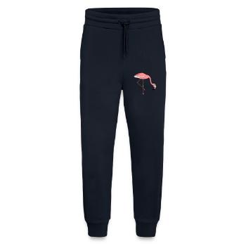 essen trinken beugen unten flamingo clipart comic - Jogginghose - made by SPREAD - DARK NAVY - Vorne
