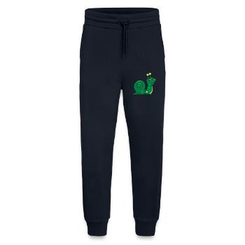 Escargot drôle enfants - Pantalon de jogging bio décontracté fabriqué en UE - DARK NAVY - Devant