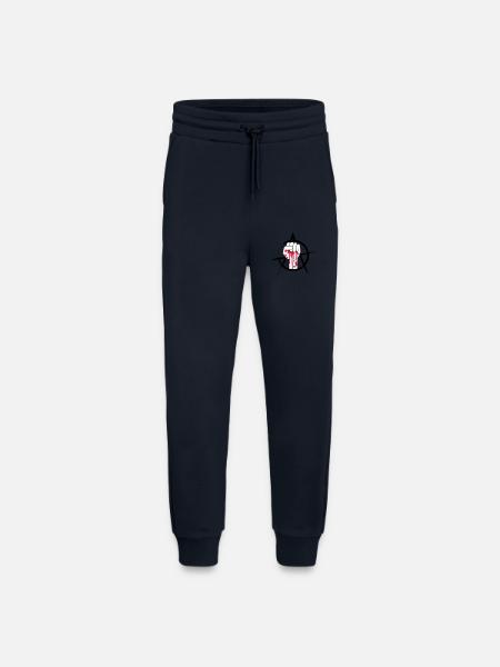 Bloody fist logo - Jogging Pants - made by SPREAD  - DARK NAVY